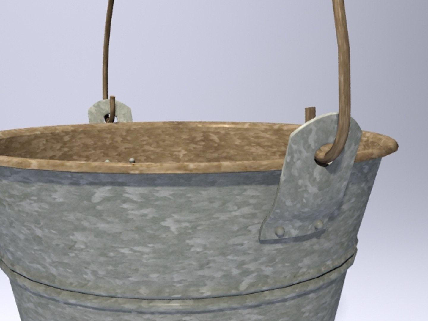 3d Bucket Modelled Mental-ray Model