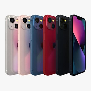 3D Apple iPhone 13 All Color