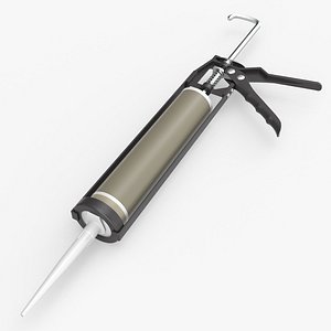 Skeleton sealant gun with cartridge