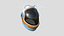 Astronaut Helmet B05 Blue Orange - Character Design Fashion 3D model