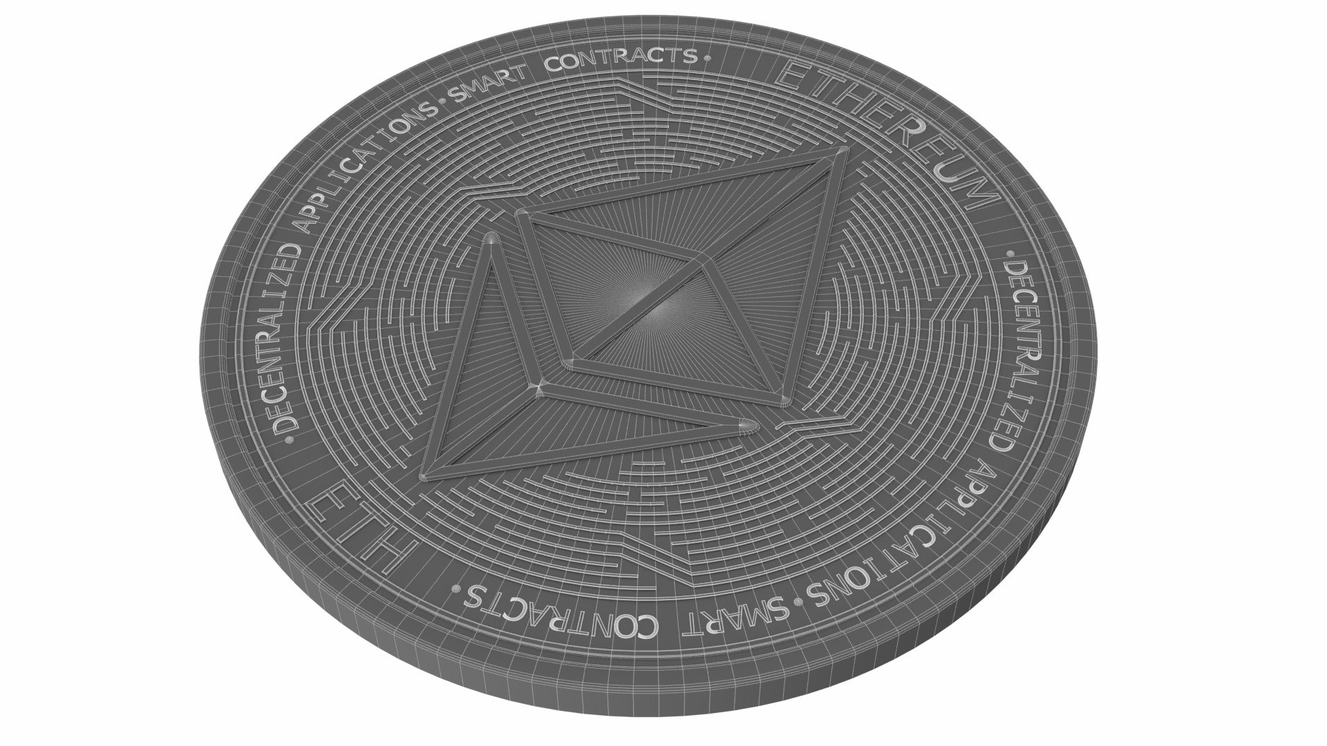 Ethereum Cryptocurrency Sign Model - TurboSquid 1739315