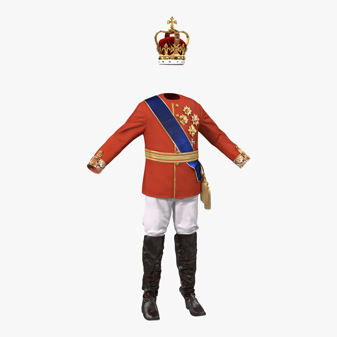 Royal King Costume 3 3D Model