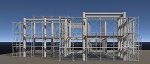 3D Building in construction scene 26-16