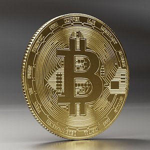 Premium Bitcoin BTC 3D Model PBR 4K Textured Clean Topology Low-poly 3D model 3D
