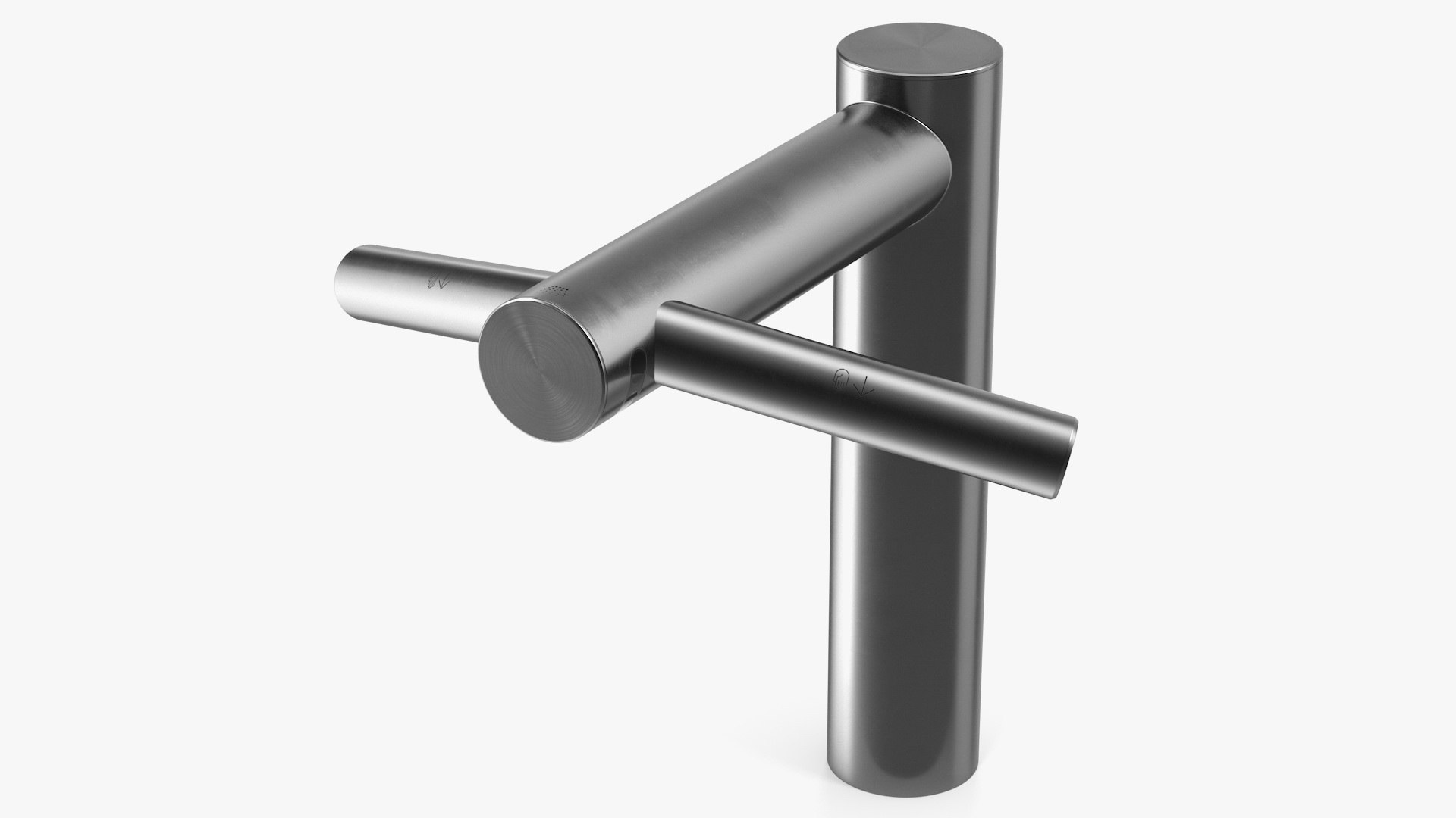 Wash and Dry Hand Dryer Tap 3D model preview