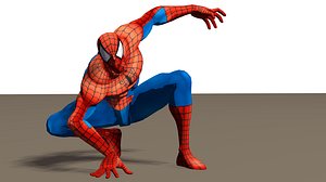 3D spiderman riggd model
