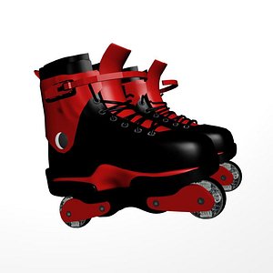 3d model agressive skates