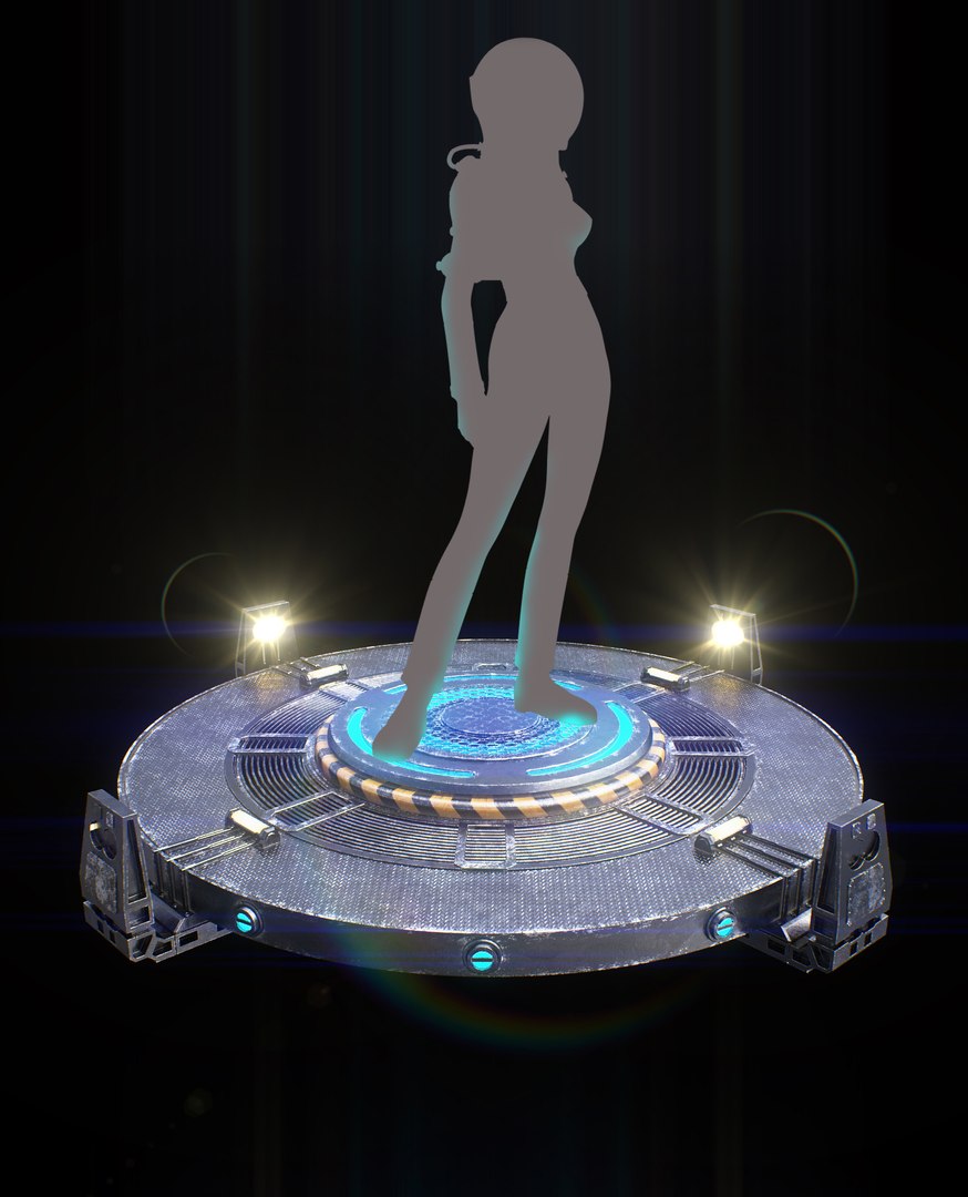 Sci Fi Turntable 3d Obj