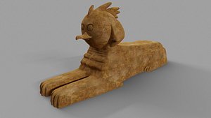 3D Penguin statue model