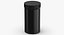 Plastic Jar Wide Mouth Straight Sided Tall 32oz Closed Black