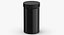 Plastic Jar Wide Mouth Straight Sided Tall 32oz Closed Black