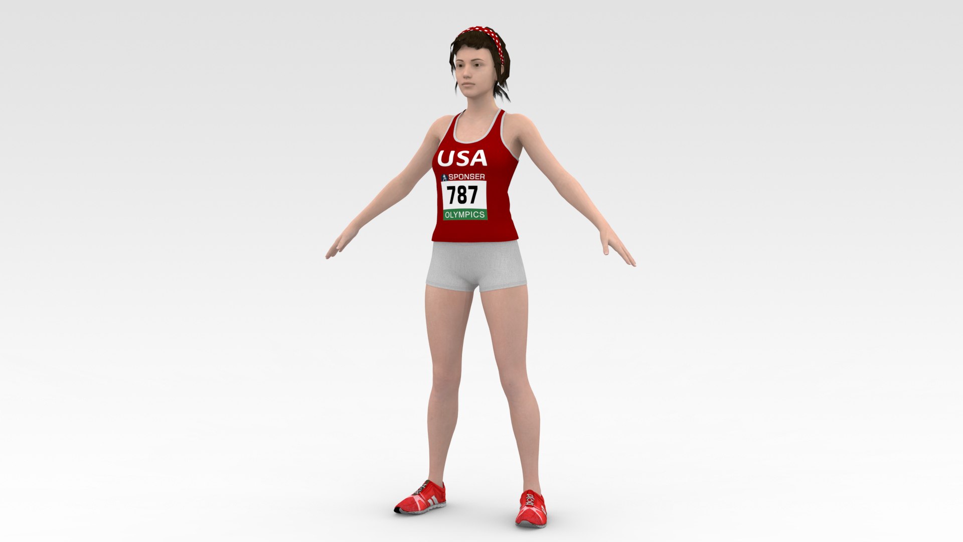 Athlete Runner 01 Model - TurboSquid 1816074