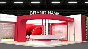 booth stand 3D model