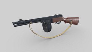 PPSH 41 Low-poly PBR Free