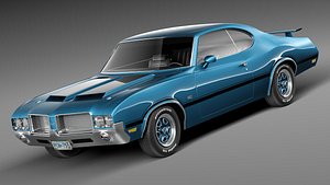 3d oldsmobile cutlass 4-4-2 sport model