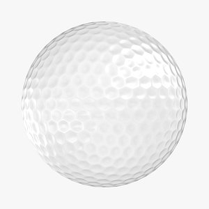 realistic golf ball 3D model
