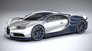 bugatti chiron 2020 3D model