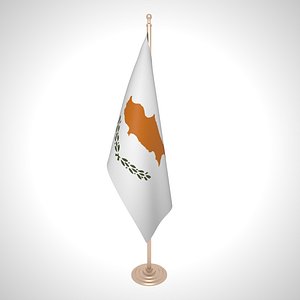 3D model cyprus flag