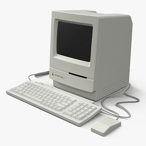 Apple Macintosh128kレトロコンピュータ低ポリ3Dモデル3Dモデル