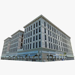 Williams Block - White 04 3D model