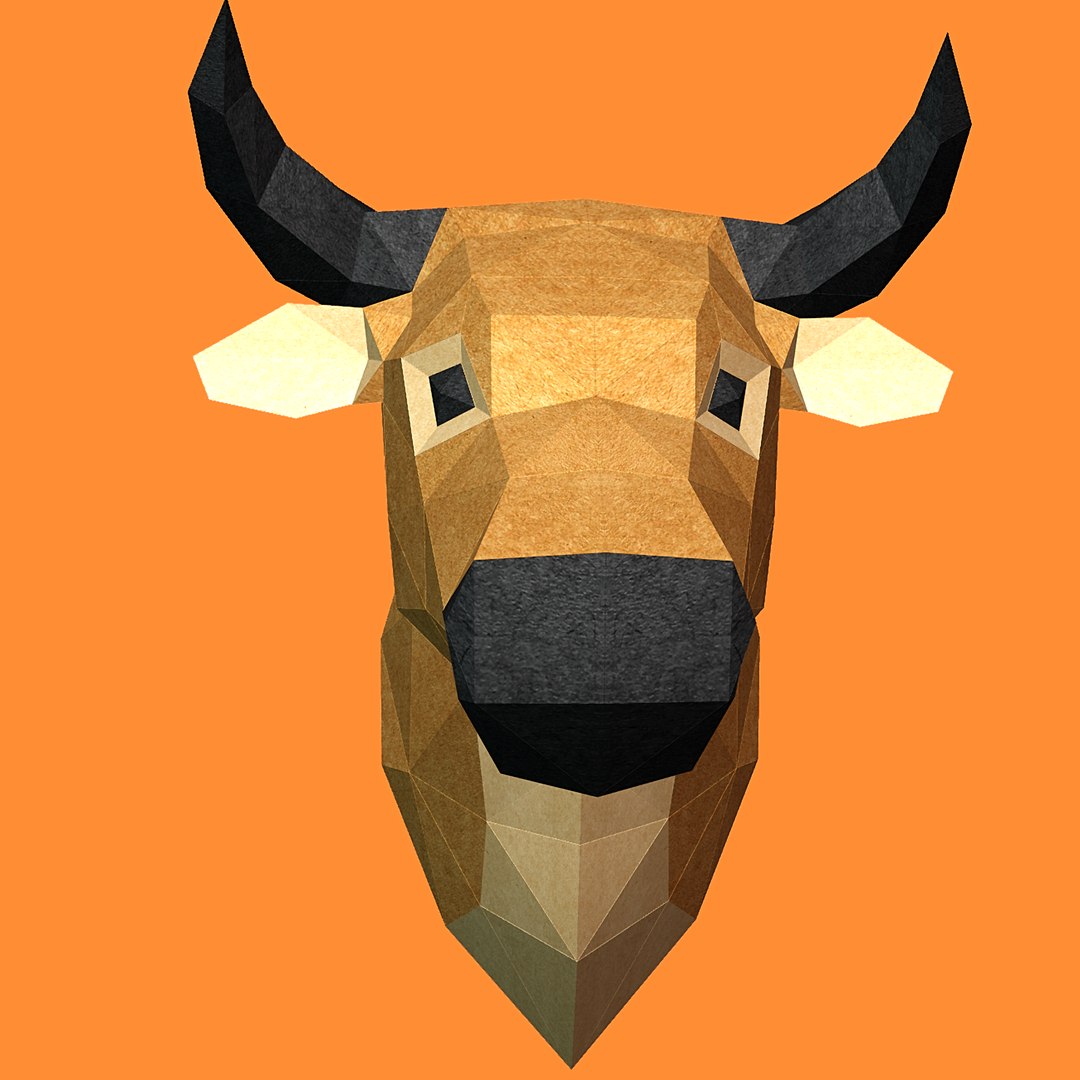 Cow Low Poly By Papercraft 3D Model - TurboSquid 1865551