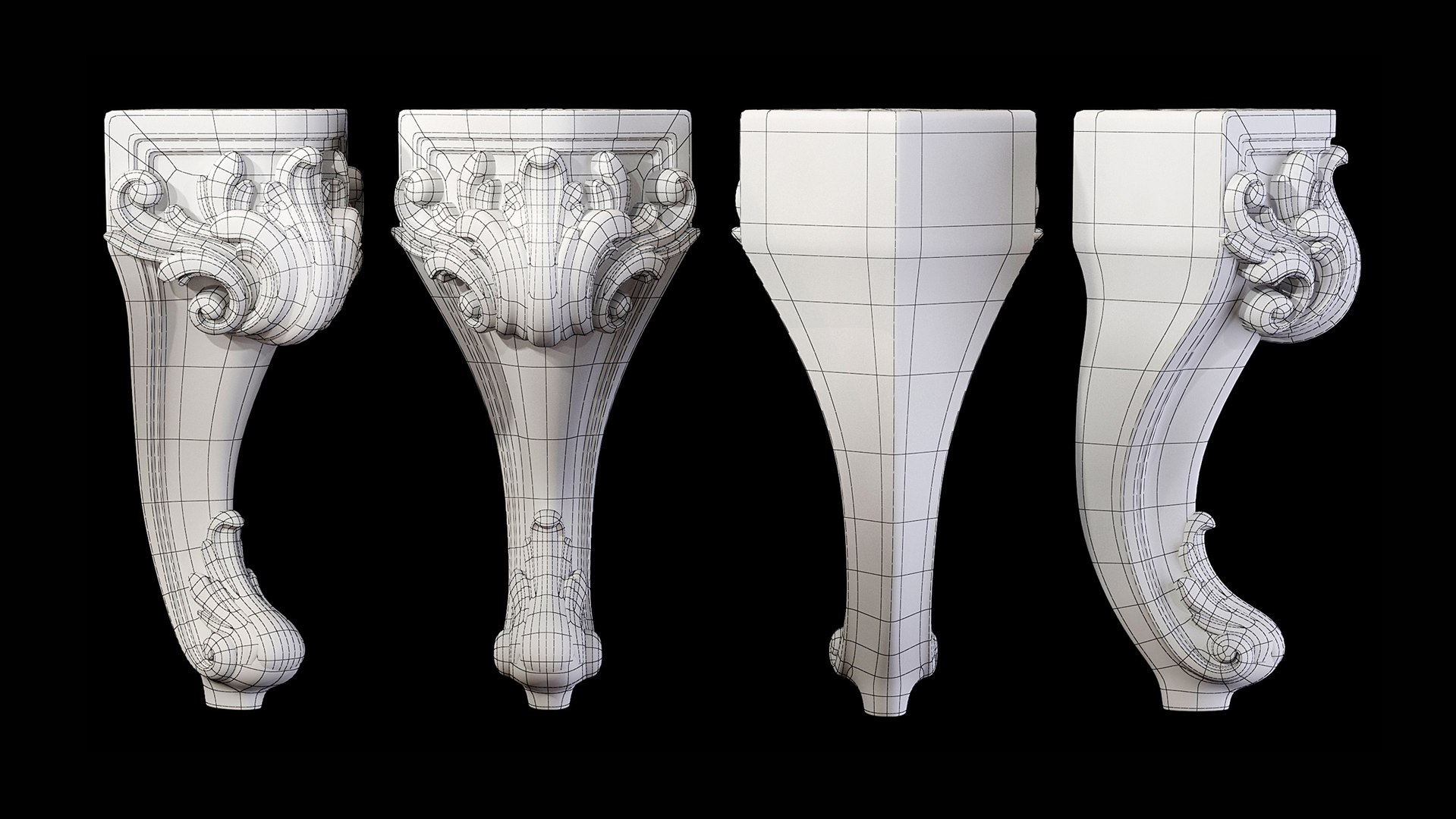 3D Model Classic Leg 007 - TurboSquid 1736596