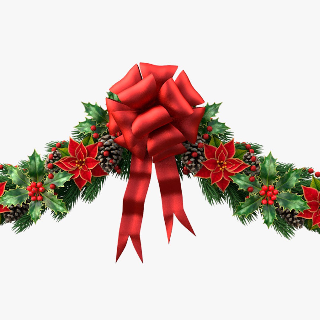 Christmas Wreath V4 3d Model