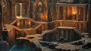Cave Kitbash 3D model
