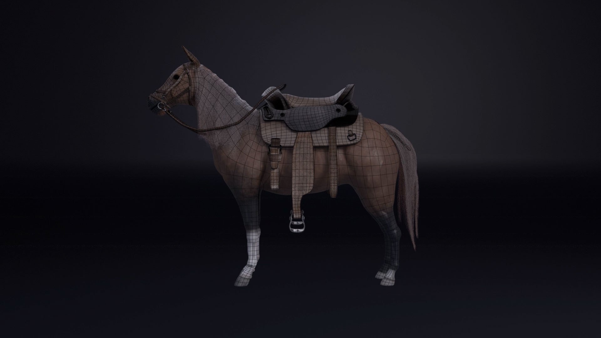 3D Cowboy Horse - TurboSquid 1620468