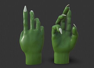 Cartoon zombie hand 3D model