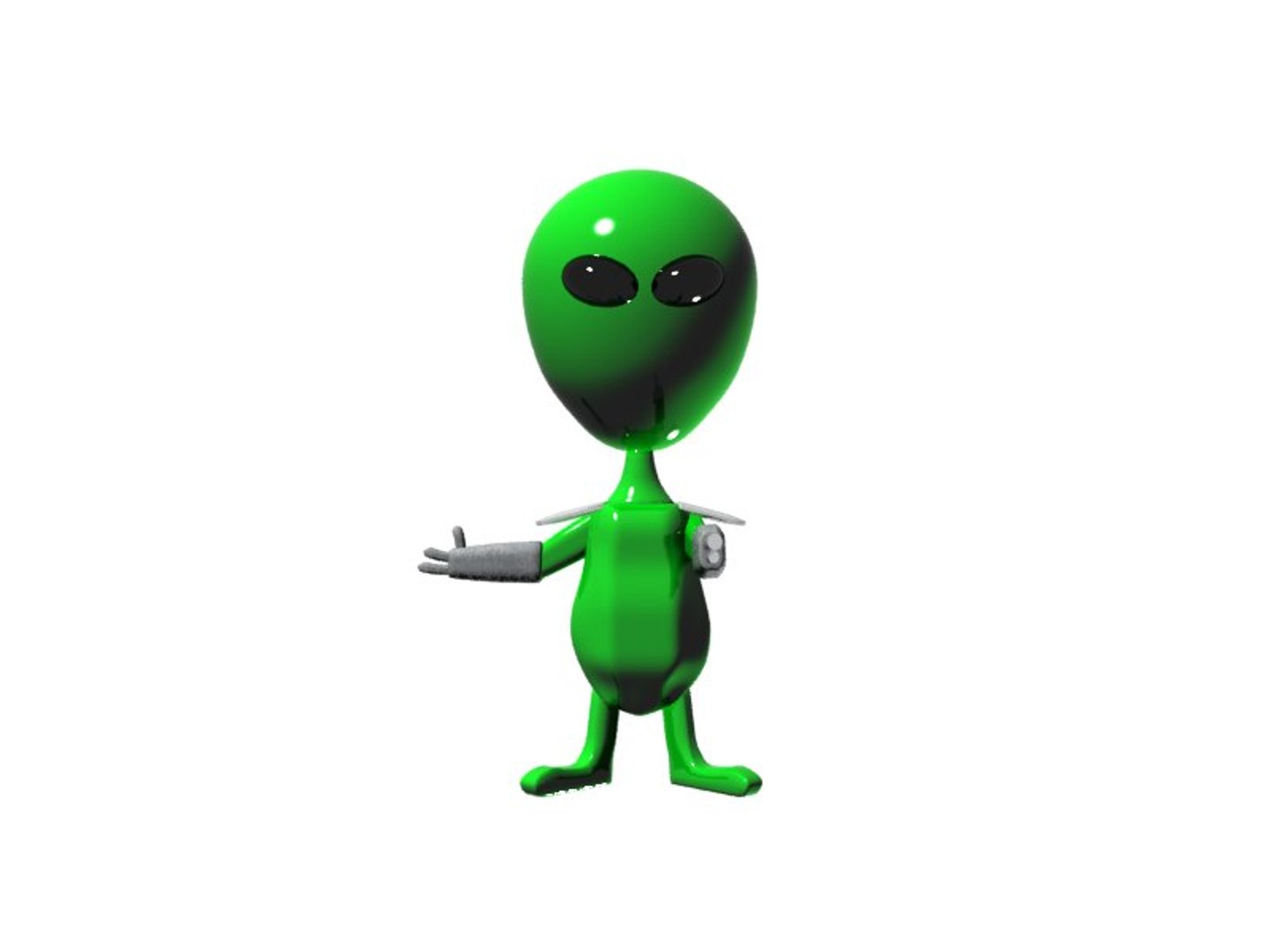 Free Alien Character 3d Model