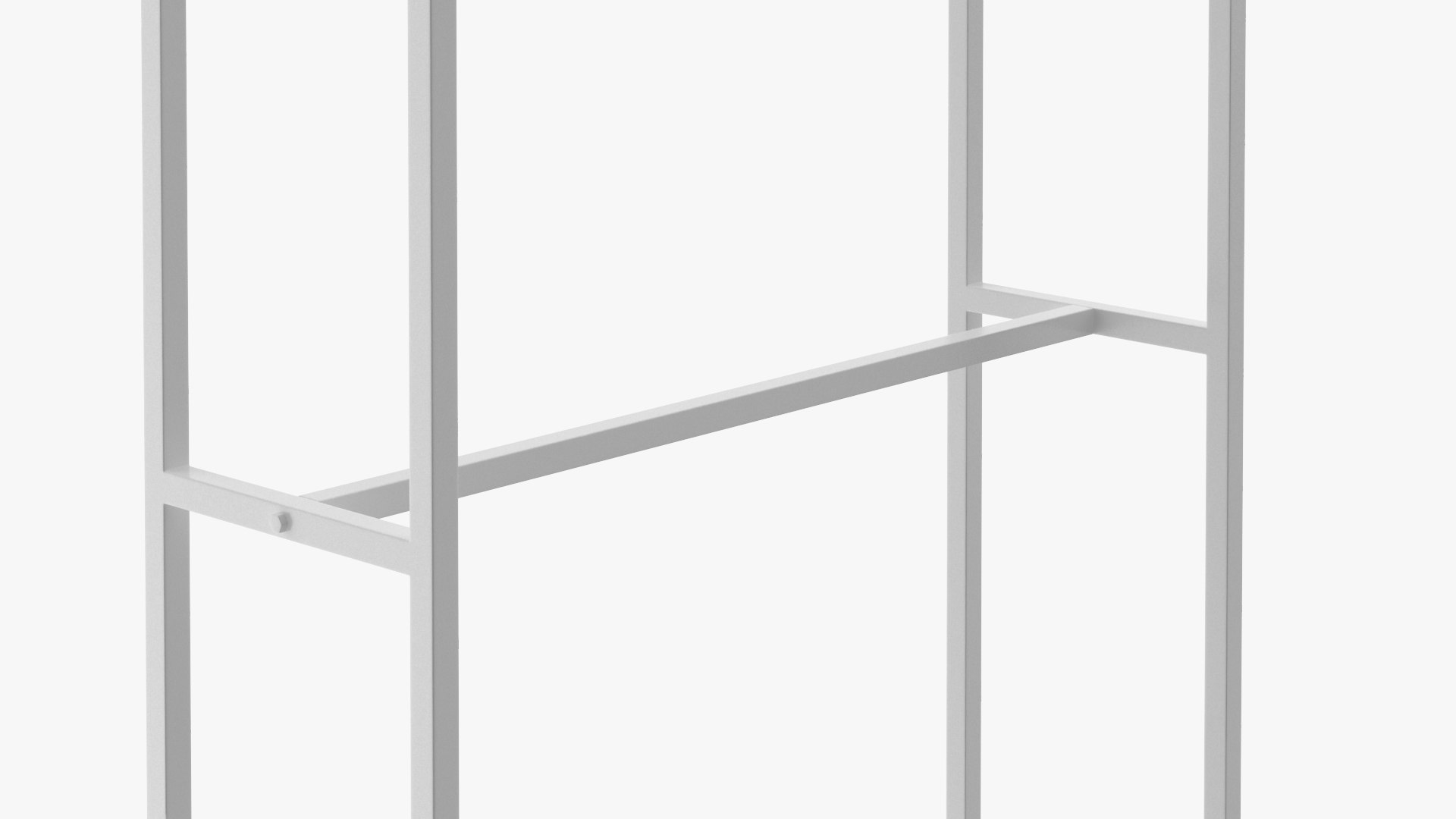 Double Coat Rack White 3D Model - TurboSquid 2247450