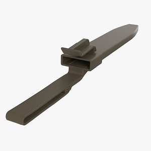 military knife sheath modeled 3d model