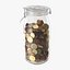money jars glass currency 3d max