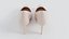 Zapatos de tacón para mujer, modelo 3D de zapatos de salón clásicos color beige.