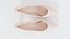 Zapatos de tacón para mujer, modelo 3D de zapatos de salón clásicos color beige.