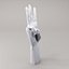 3D Hands Finger Counting  Low poly model