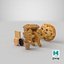 3D Chocolates Cookies Biscuits Collection
