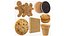 3D Chocolates Cookies Biscuits Collection