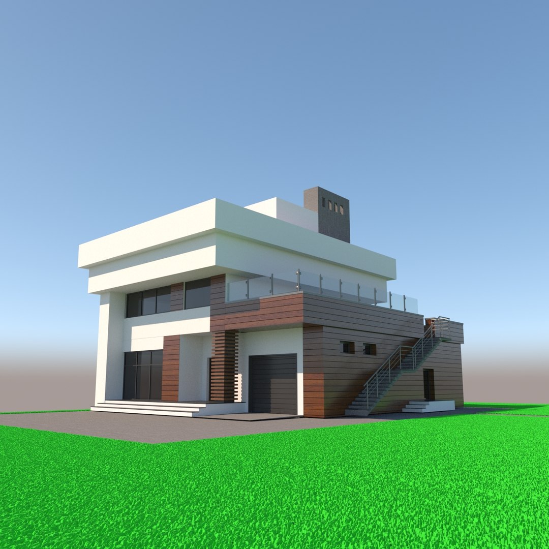 3D Modern House Model - TurboSquid 1963416