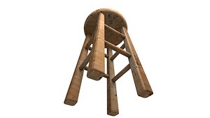 stool wood model