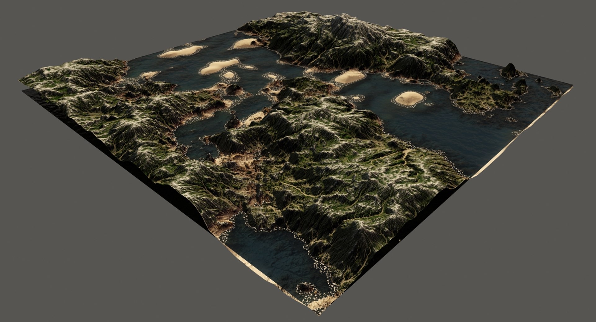 Terrain River 3D - TurboSquid 1204218