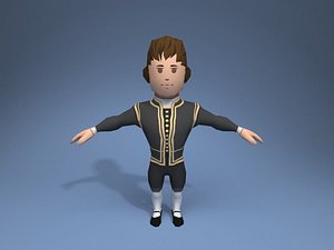 3D nobleman character ar