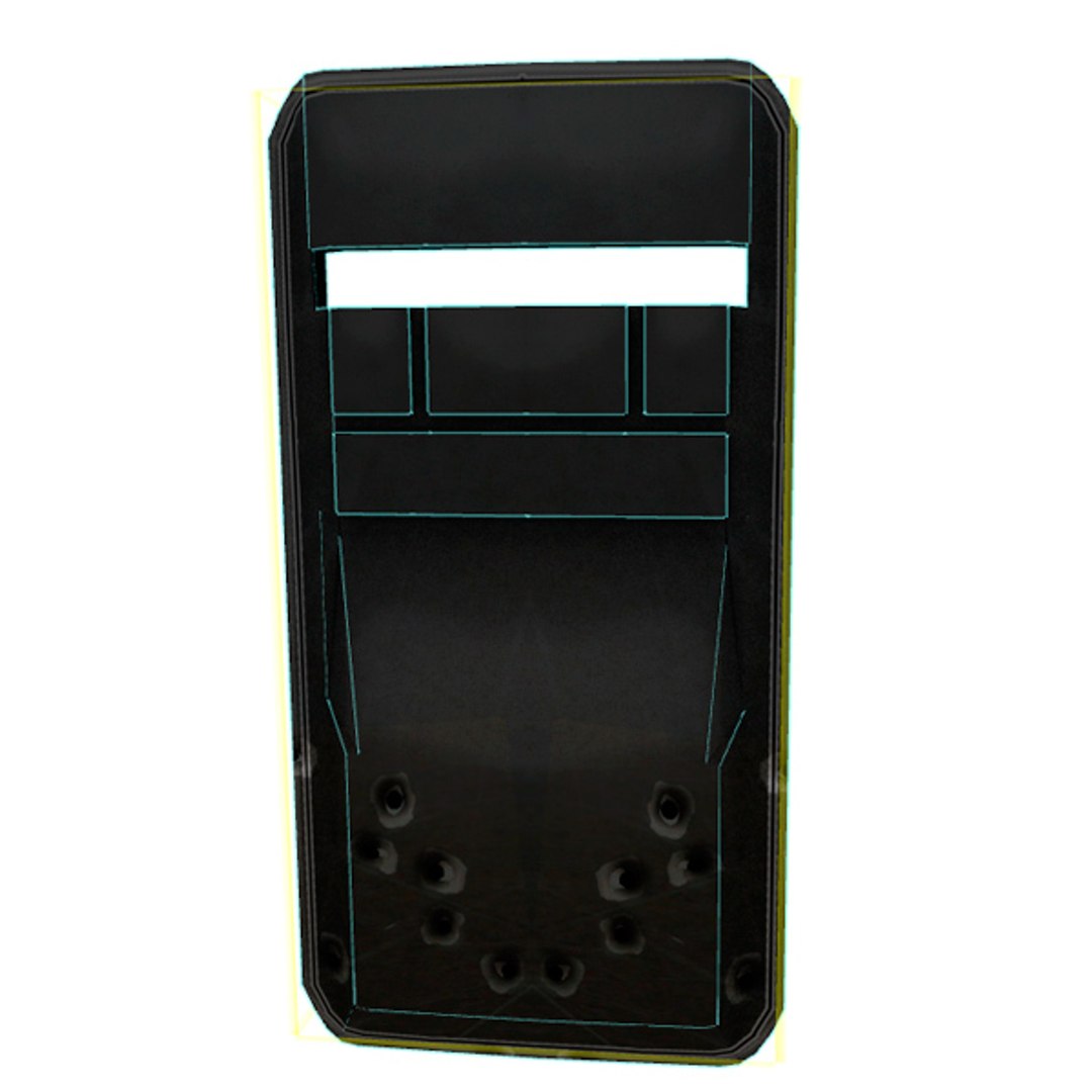 3d Riot Military Shield Model