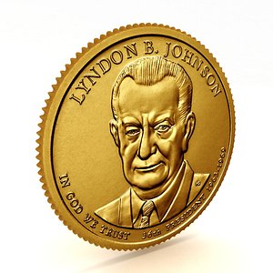 36th PRESIDENT LYNDON B JOHNSON Presidential 1 Coin