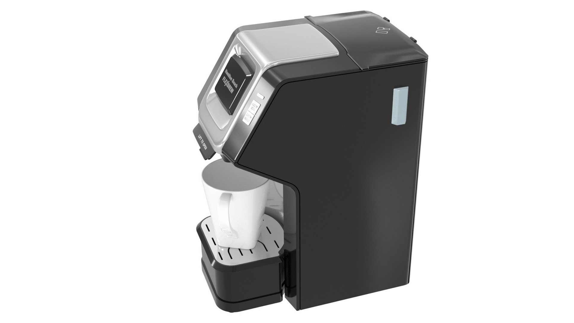 Hamilton Beach FlexBrew Single Serve Plus Coffee Maker Black Silver