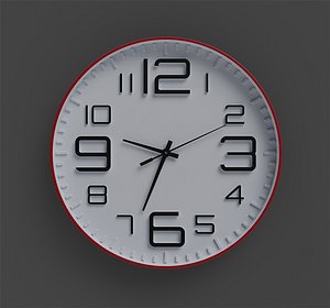 3D wall clock model