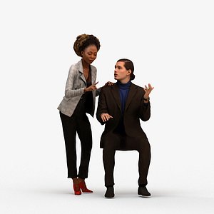 00489MateoHarper005 - Adult Caucasian professional talking in office wearing transitional seasonal b