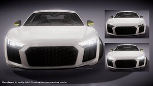 3D model super sports car vehicle