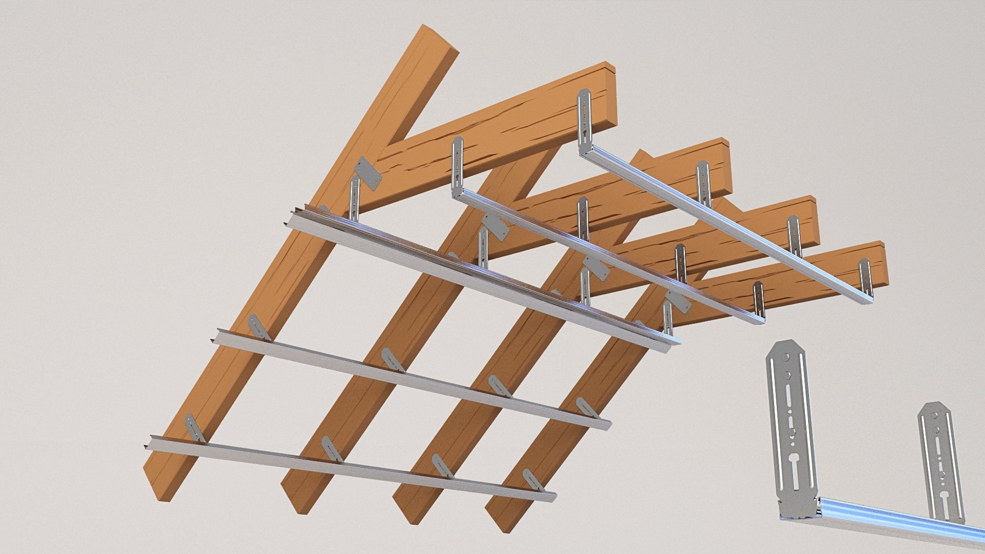 3D Model Attic Beam - TurboSquid 1529205